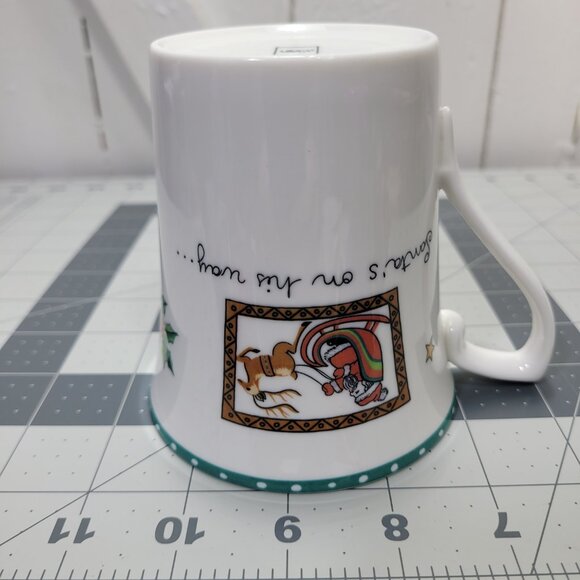6 Mikasa Ultima Christmas Wish Coffee Cup Mug Tea Santa On Way Special Times Lot - Picture 9 of 11